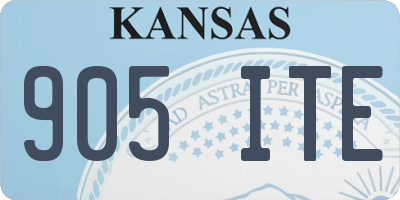 KS license plate 905ITE