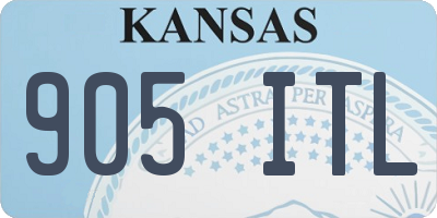 KS license plate 905ITL