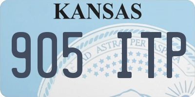 KS license plate 905ITP