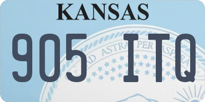 KS license plate 905ITQ