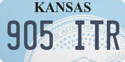 KS license plate 905ITR