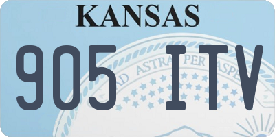 KS license plate 905ITV