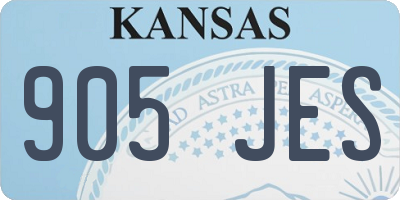 KS license plate 905JES