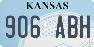 KS license plate 906ABH