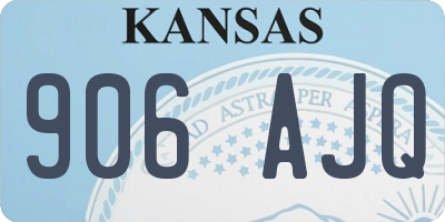 KS license plate 906AJQ
