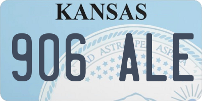 KS license plate 906ALE