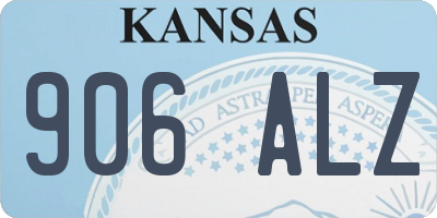 KS license plate 906ALZ