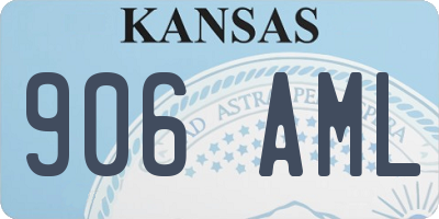 KS license plate 906AML