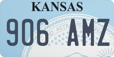 KS license plate 906AMZ