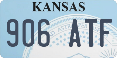 KS license plate 906ATF