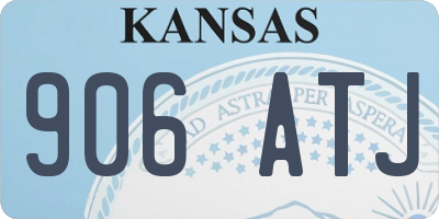 KS license plate 906ATJ