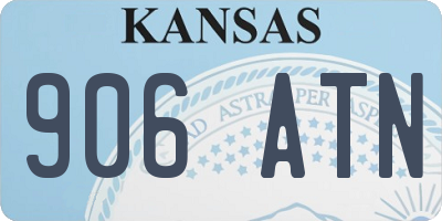 KS license plate 906ATN