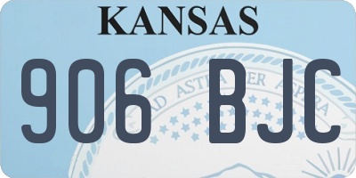KS license plate 906BJC