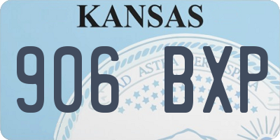 KS license plate 906BXP