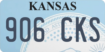 KS license plate 906CKS