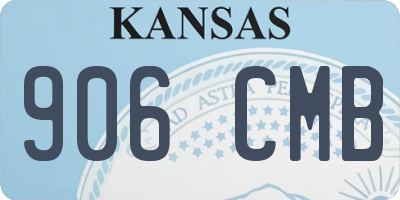 KS license plate 906CMB