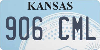 KS license plate 906CML