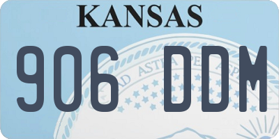 KS license plate 906DDM