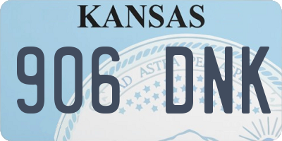KS license plate 906DNK