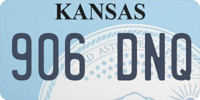 KS license plate 906DNQ