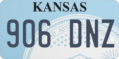 KS license plate 906DNZ