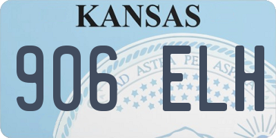 KS license plate 906ELH