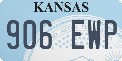 KS license plate 906EWP