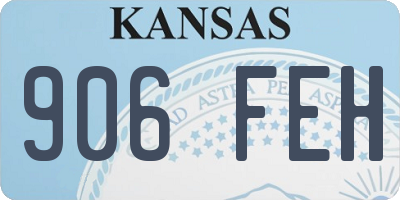 KS license plate 906FEH