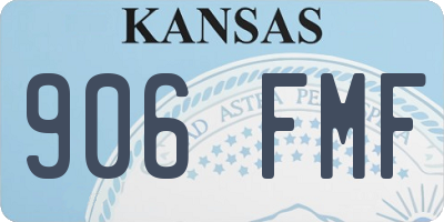 KS license plate 906FMF