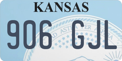 KS license plate 906GJL