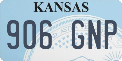 KS license plate 906GNP