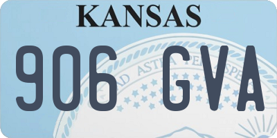 KS license plate 906GVA