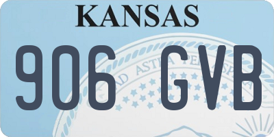 KS license plate 906GVB