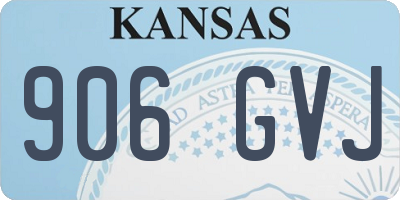KS license plate 906GVJ