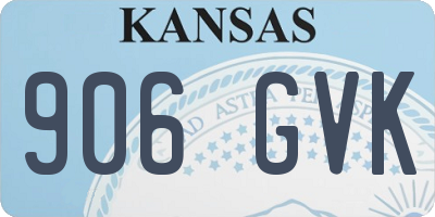 KS license plate 906GVK