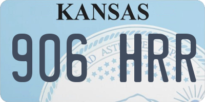 KS license plate 906HRR