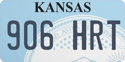 KS license plate 906HRT