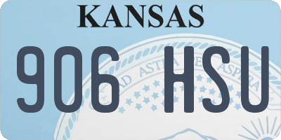 KS license plate 906HSU