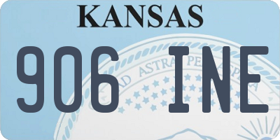 KS license plate 906INE