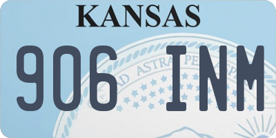 KS license plate 906INM