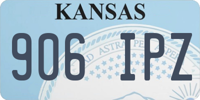 KS license plate 906IPZ