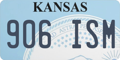 KS license plate 906ISM