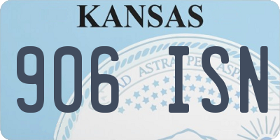 KS license plate 906ISN