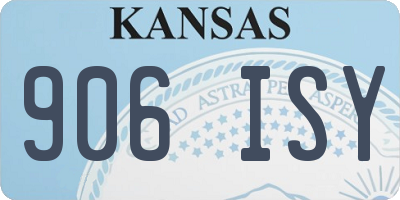 KS license plate 906ISY