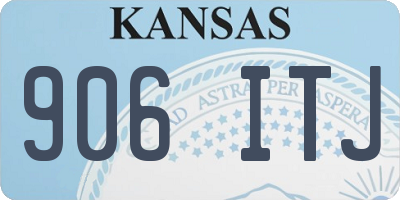 KS license plate 906ITJ