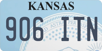 KS license plate 906ITN