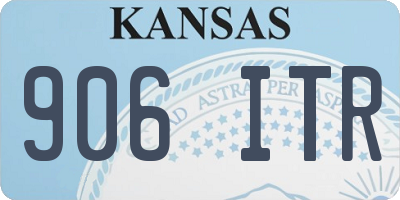 KS license plate 906ITR