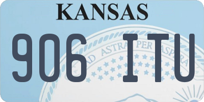 KS license plate 906ITU