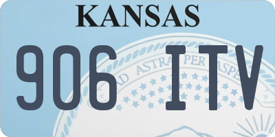 KS license plate 906ITV