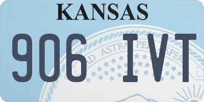 KS license plate 906IVT